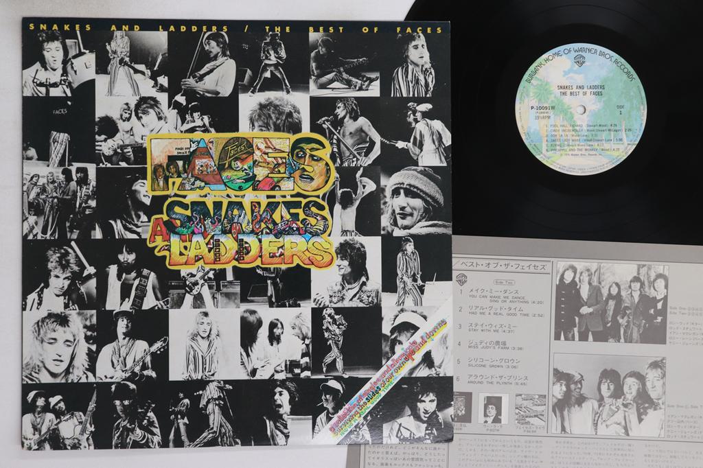 LP Record FACES - Snakes And Ladders The Best Of Face P10091W WARNER BROS 1975 Japan Rock Used