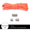 Elastic No Tie Shoelaces Semicircle Shoe Laces For Kids and Adult Sneakers Shoelace Quick Lazy Metal Lock Laces Shoe Strings