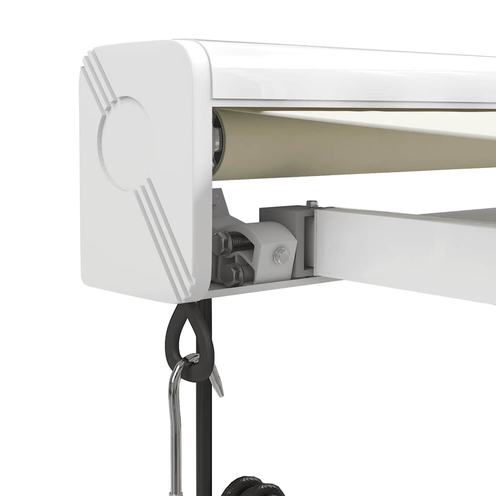 Retractable Cream Awning 3.5 X 2.5 M Fabric and Aluminum
