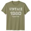Vintage 1980 Original Parts 46th Birthday Unisexs TShirt Gift Fortysix Fifth