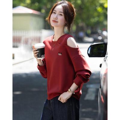Sweatshirt Brodé Coupe Ample Automne pour Femme Demana