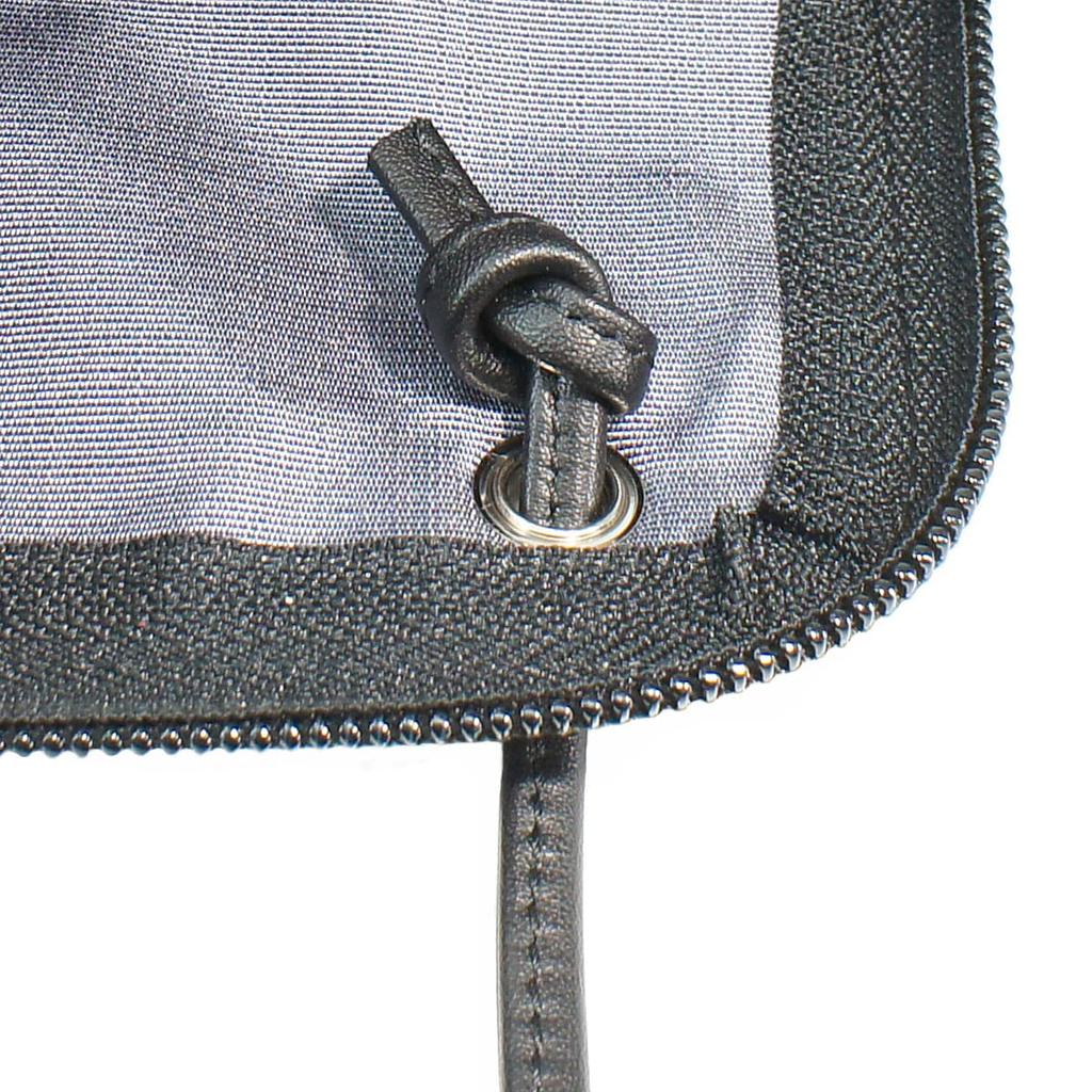 Indenya Inden Sacoche Smartphone Pochette Smartphone Case Deerskin Black X Red Lacquer Dragonfly Pattern 5027-21-008