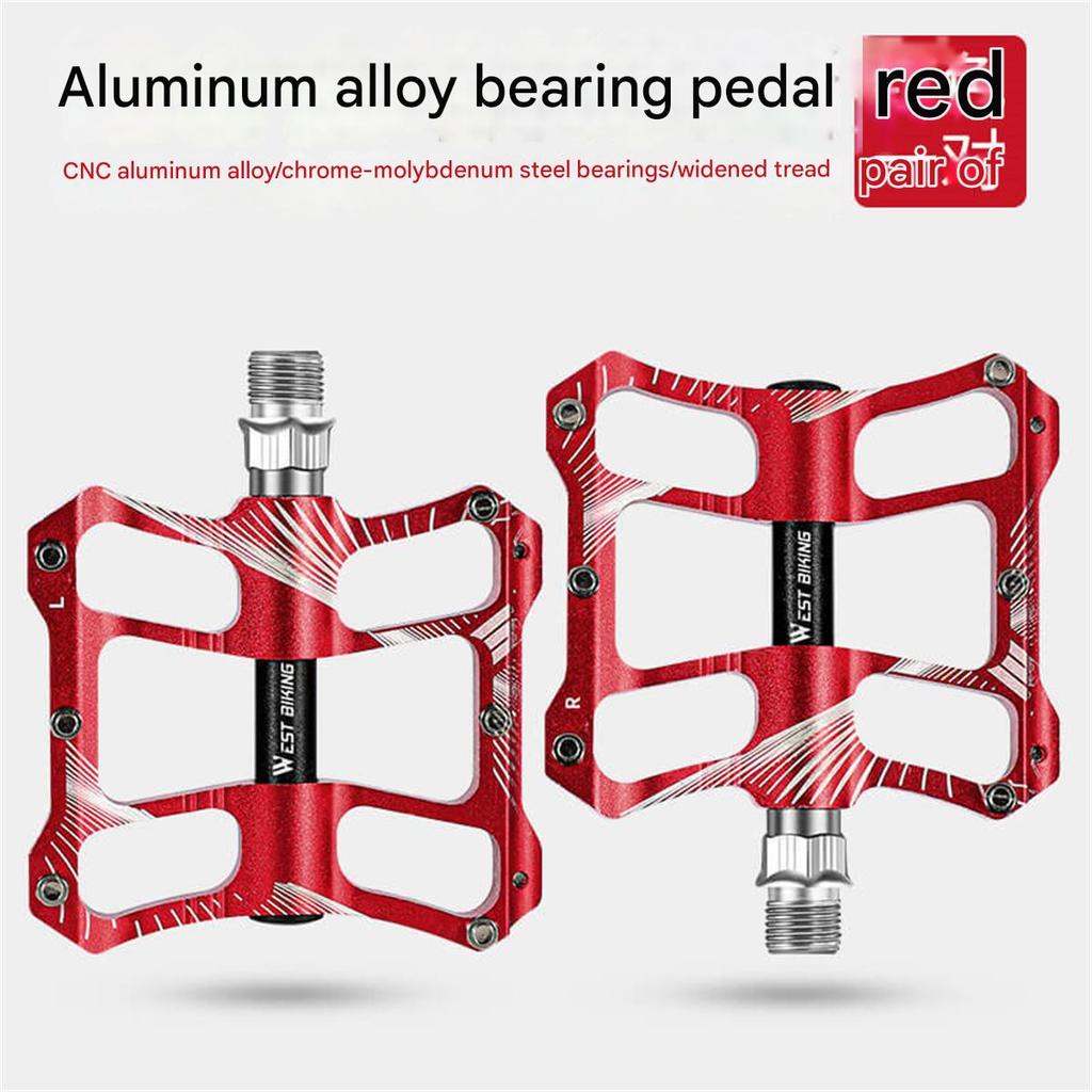 West Rider Bicycle Pedal Bearing Mountain Bike Aluminum Alloy Pedal Bearing Cycling Pedal Bicycle Accessories
