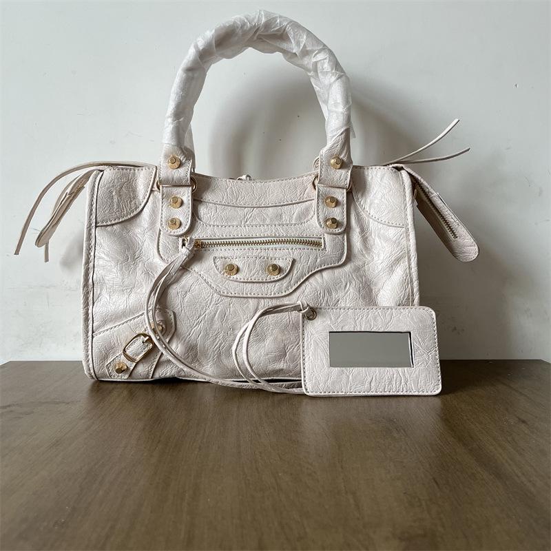 Women's Mini Crossbody Tassel Bag - Medium/Small Size, Motorcycle Style