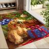 Christmas Cocker Spaniel Carpet Rug Soft Washable Anti Slip Home Living Room Sofa Mats Personalized Christmas Rug