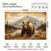1Pc Horizontal Majestic Brown Tapestry Wall Hanging, Decorative Fabric Poster for Bedroom, Living Room, Dorm & Home Decor