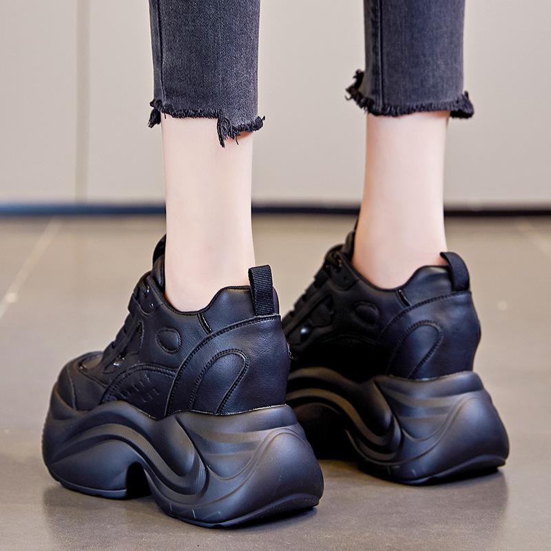 Inner Height Increase New Breathable Dad Shoes Platform Mesh Small Sports and Leisure Shoes