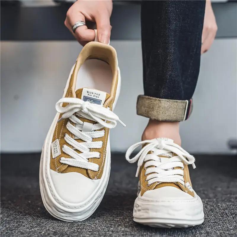 Sneakers Fashion 2024 Men's Casual Shoes Flat Male Shoe Leisure Hiking Designer Luxury Korean Style Offer Footwear Trends Trend