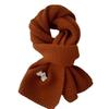 New Imitation Cashmere Knitted Scarf for Women Winter New Korean Fashion Versatile Warm Scarf Soft and Skin Friendly