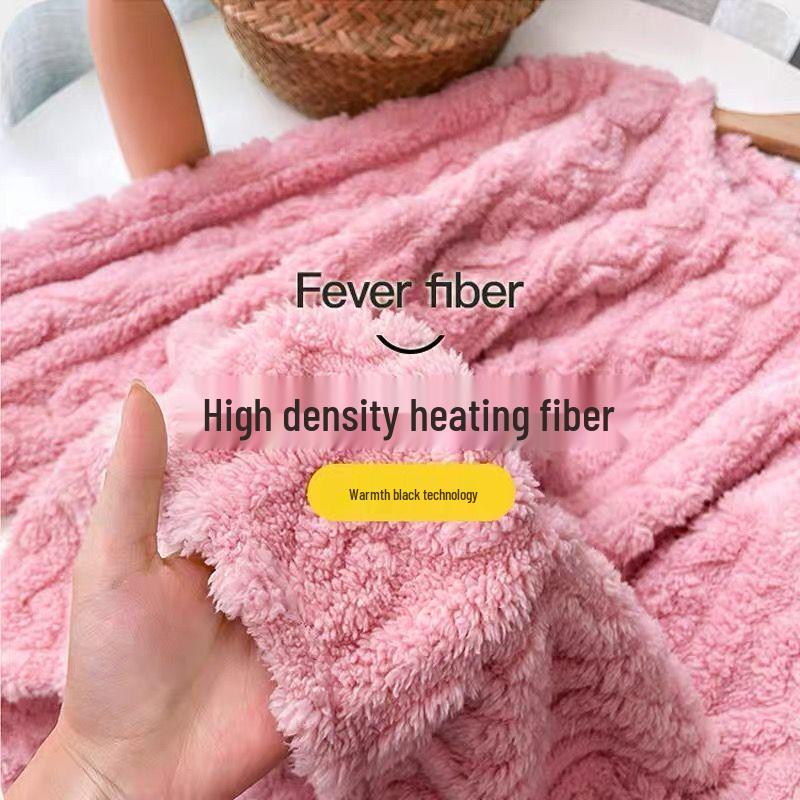 Women's Cable Knit Coral Fleece Warm Pajama Set for Autumn/Winter