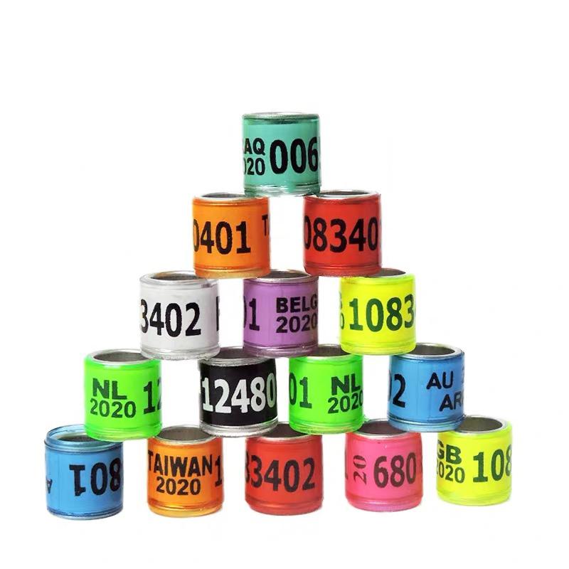 

50 Pigeon Birds Parrot Rings Stand Birds Training Articles racing pigeon supplier foot place pigeon leg ring holder bands rack