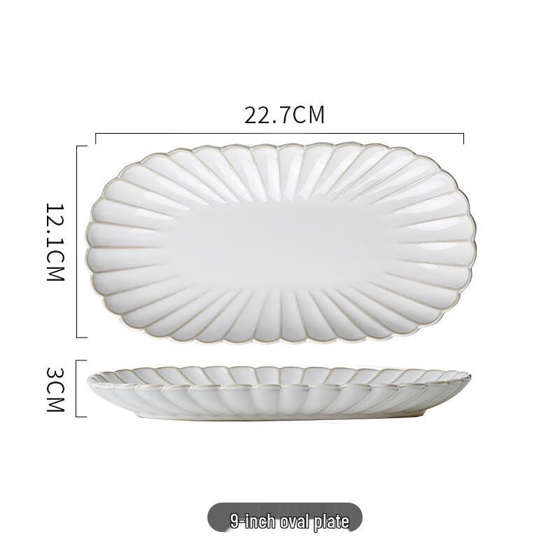 European Ceramic Dinner Plate