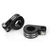 Pair of 32mm 1.25in Foot Peg Mounting Clamp Motorcycle Footrest Bracket Fit for Honda Silver and Black