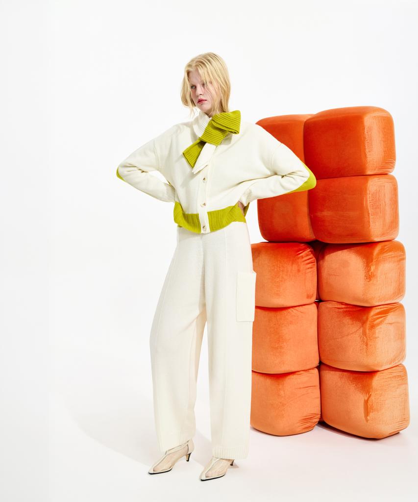 Seunoya 25Fw Wool Whole Garment Knit Pants