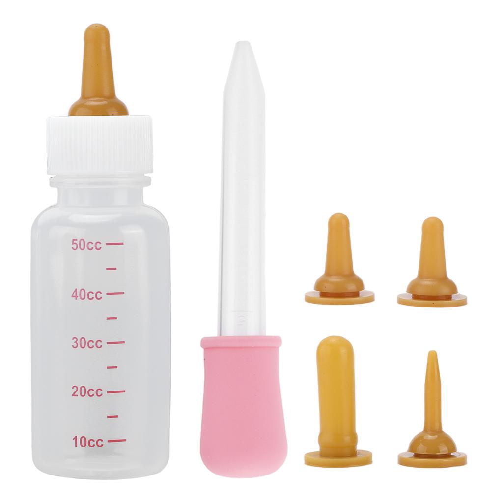 Small Pet Nurser Bottle Nipple Type Portable Nursing Feeding Bottle for Puppy Squirrel Kittens