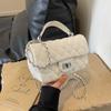 New fashionable high-end diamond chain bag versatile portable shoulder oblique span women's bag