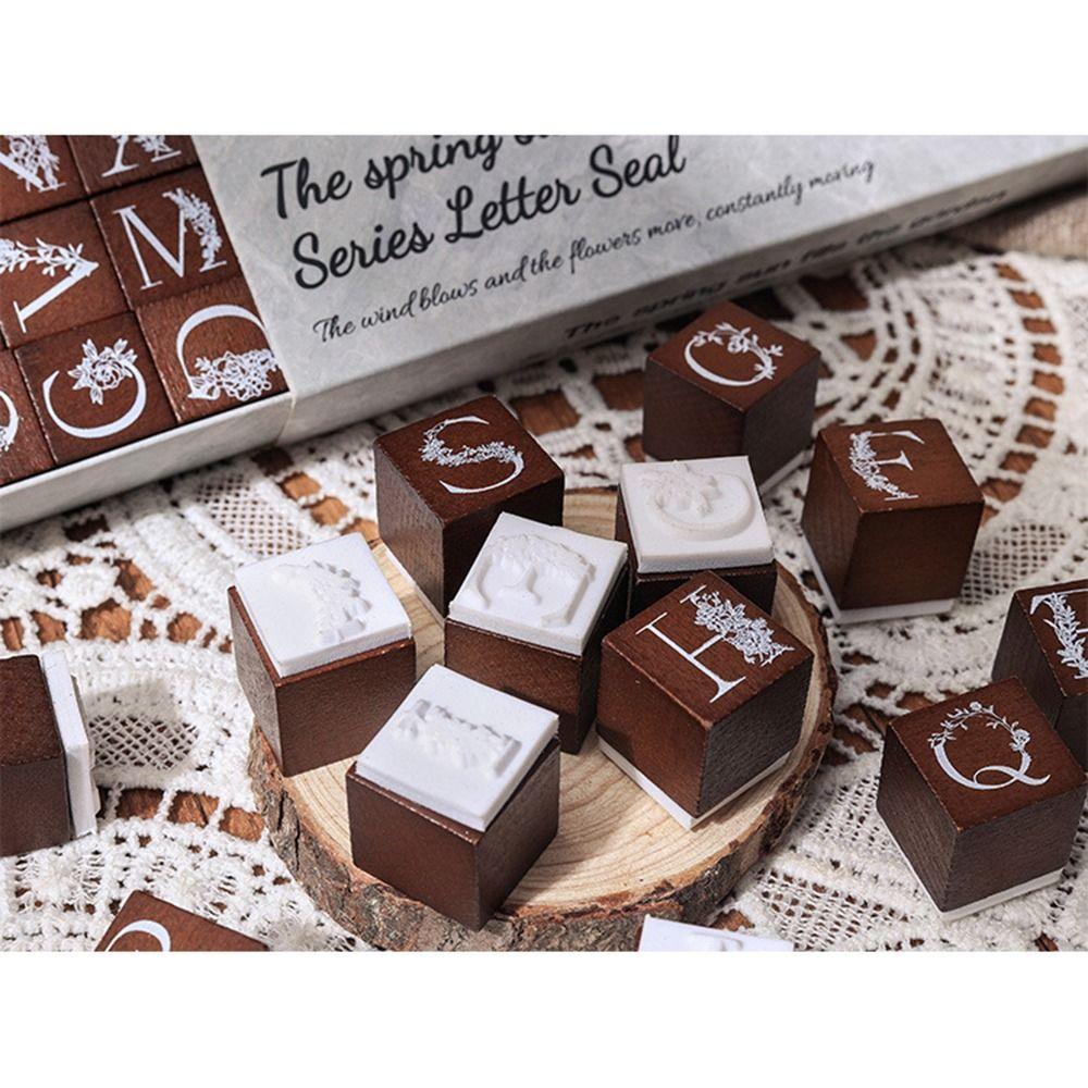 10/27 Pcs Number Stamper Seal Set Alphabet Letter Letter Wax Seal Stamp  Envelope