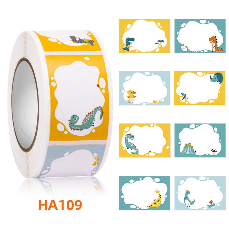 350 Cartoon-Namensaufkleber für Kinder – Selbstklebend für die Schule