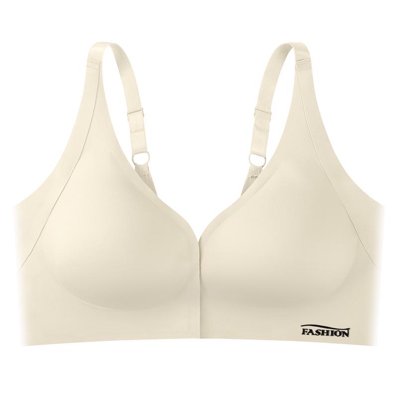 Skin-friendly Front Clasp Seamless Camisole Bra: Wire-free, Anti-sagging, Back-enhancing, Armpit Fat Gathering for Women