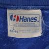 HANES 80er Jahre Made in USA Print Langarm-Trainer Herren Gebraucht