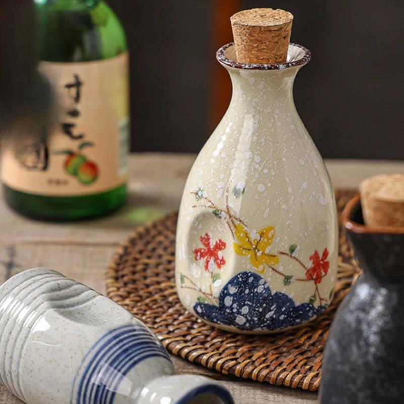 Sake-Flasche im japanischen Stil Kreative Haushaltshandarbeit Alkoholflasche Trinkgeschirr Flachmann Bar Küchenzubehör 300ml 2025 Neu