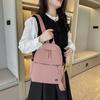 Casual Women's Backpack Lightweight Spring New Style Artistic Pure Color Travel Nylon Street Trend Breathable Small Size Backpack