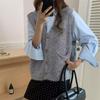 Women's Korean V-Neck Knit Cardigan Vest - Autumn/Winter Loose Sleeveless Layering Sweater