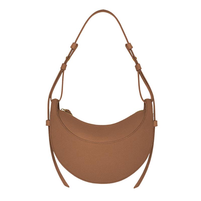 Borsa a Mezzaluna, Design di Nicchia, Borsa a Spalla Singola a Tracolla, Borsa a Sella in Pelle da Sottobraccio