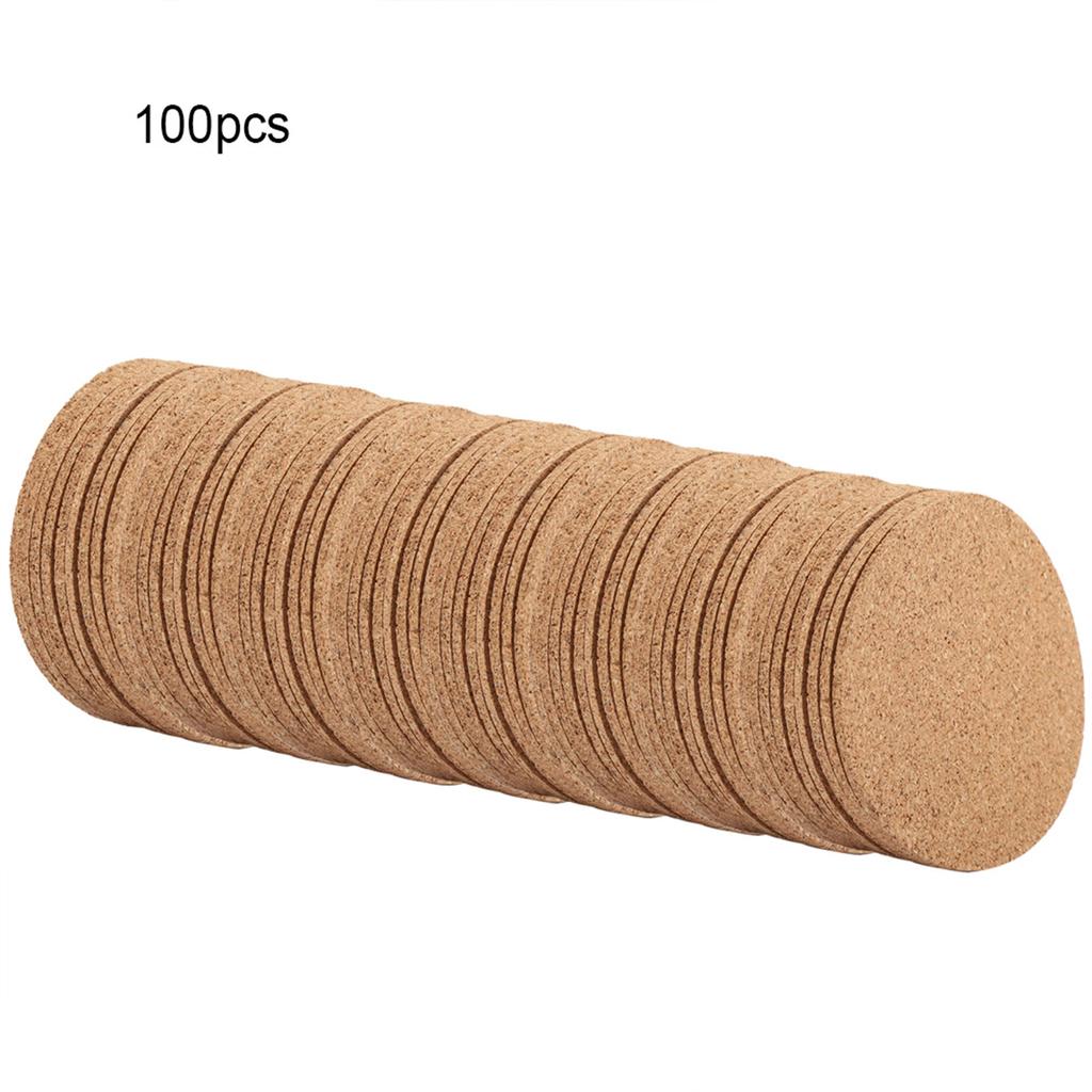 100Pcs Wood Drink Coaster Tea Coffee Cup Mat Pad Wood Tableware Home Decor