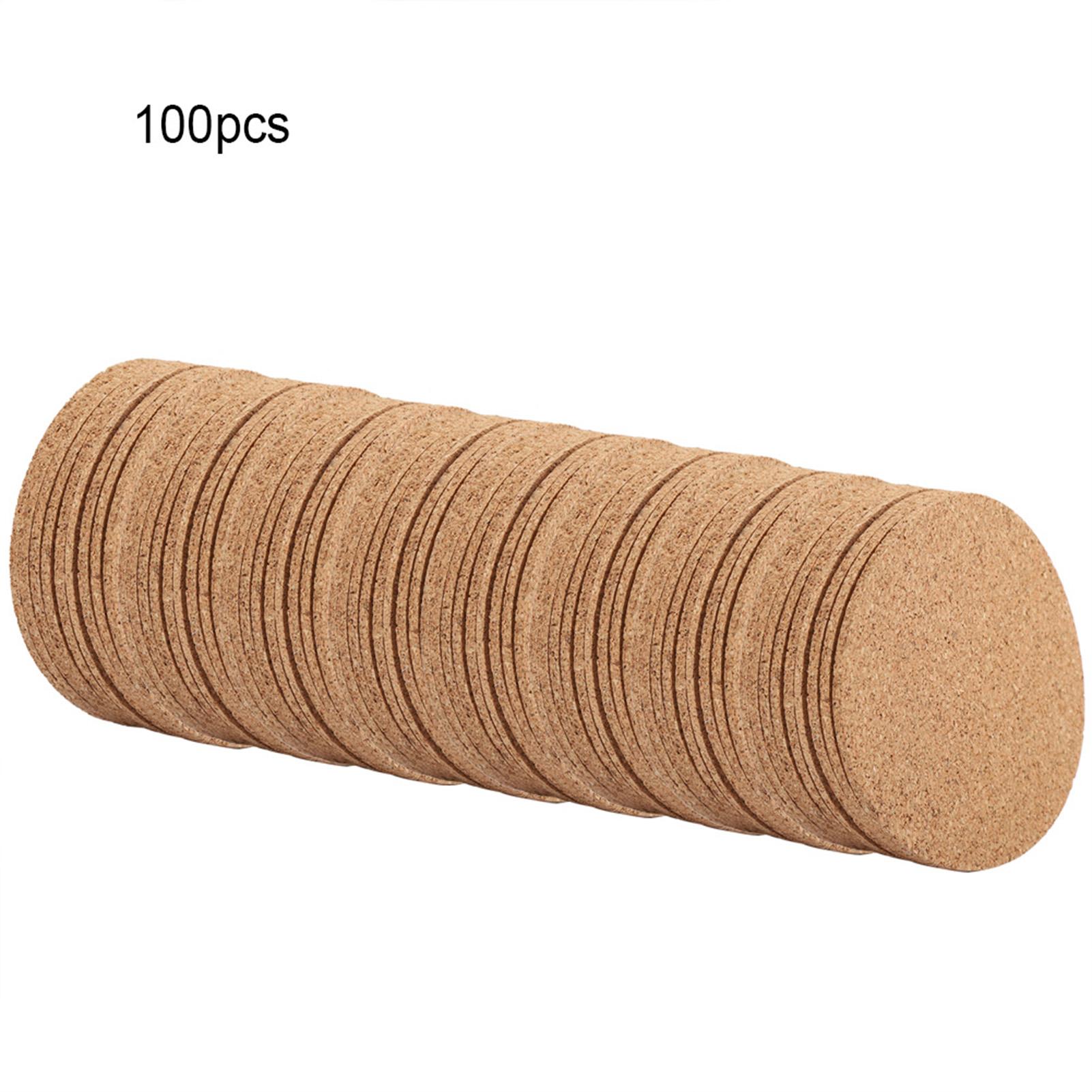 

100Pcs Wood Drink Coaster Tea Coffee Cup Mat Pad Wood Tableware Home Decor