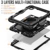 Rotating Stand Armor Case Universal For iPad Mini 7 2024 A17 Pro Mini 6 2021 8.3 A2993 A2995 A2568 With Handle Grip Hybrid Cover