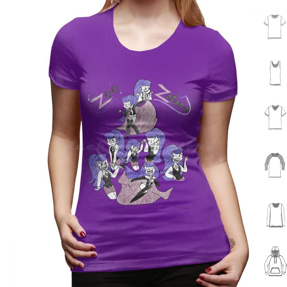 Sketchy Zee Zatara T Shirt Cotton Men Women DIY Print Zee Zatara Comics Zatana Superhero Girls Cartoon Magic Cartoons Magician
