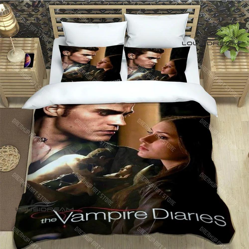 The Vampire Diaries Damon Salvatore Beddengoed Sets Prachtige Bedbenodigdheden Set Dekbedovertrek Beddekenset Beddengoed Verjaardagscadeau
