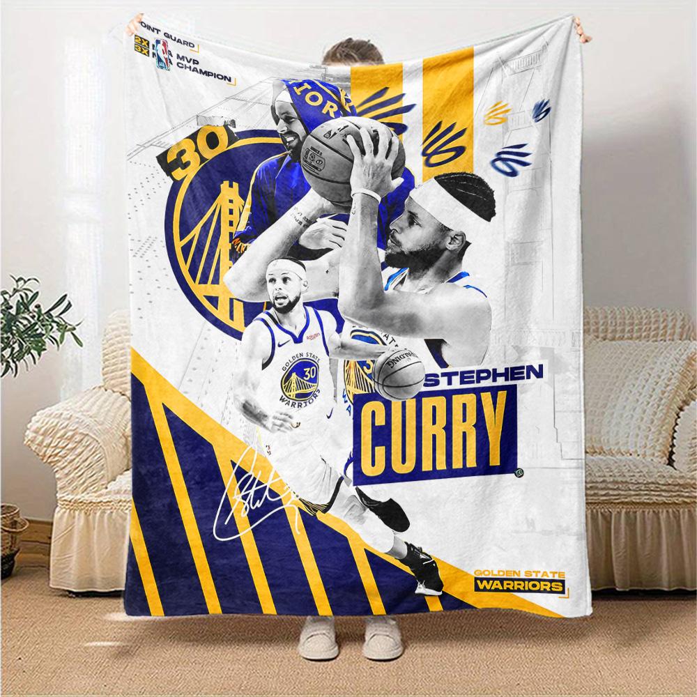 Golden State Warriors Curry Blanket Soft Warm Cozy Suitable for Picnics Livingroom Couch Four Seasons Universal Modern Gifts For Family Or Friends