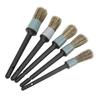5PCS Car Detailing Brush Kit Dirt Dust Cleaning Tool with Black Handle for Trucks Motorcycles Bicycles