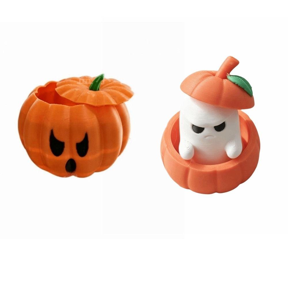 Halloween Party Props Pumpkin Ornaments Funny Candy Box Home Desktop Decoration