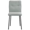 Dining Chairs, 6 Pcs., Light Gray, Upholstered In Velvet