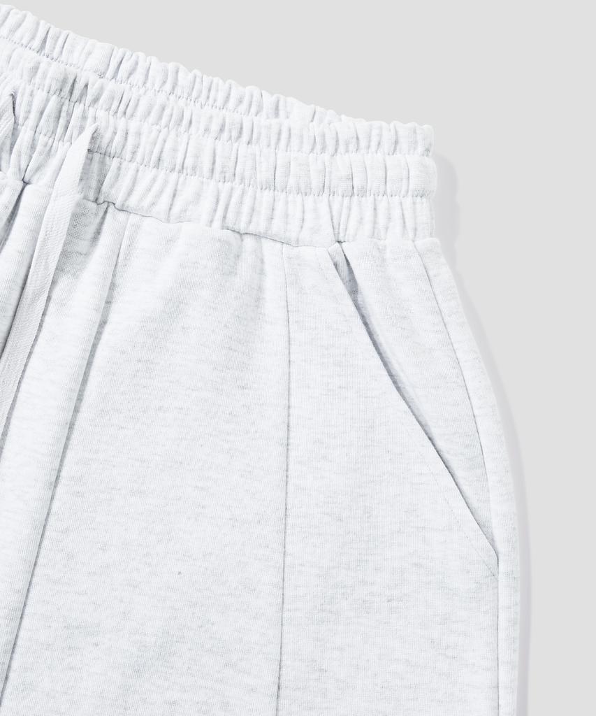 AGOD Balloon Cut Wide Sweatpants [White Melange]