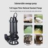 WQ High-Head, Non-Clogging Submersible Sewage Pump for Large Flow Discharge