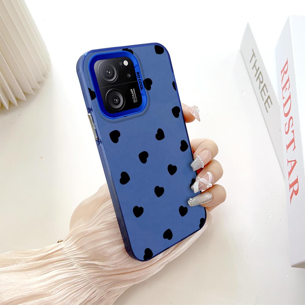 

Окрашенный узор, цветной серебристый, двухсторонний, жесткий, противоударный чехол для телефона Xiaomi Redmi Poco Redmi Note 8 синий