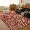 American Retro Ethnic Faux Cashmere Carpet for Living Room and Bedroom