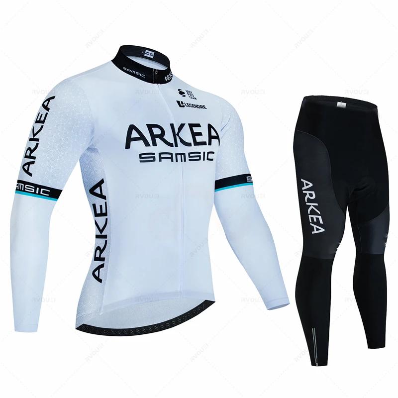 Men Bike Suit 19D Gel Pad Pants Autumn MTB Maillot Ciclismo Clothing Bicycle Uniform 2026 Long Sleeved Autumn Breathable Cycling Suit Set