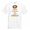 T Shirt Keep Calm Amp Eat Donut Ruhe Bewahren Ruhig Bleiben Geschenk Vintage Soft Streetwear Comfortable Stretched