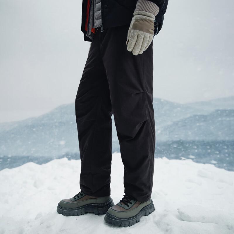 NVG.YOUNG Men's Duck Down Padded Straight-Leg Pants