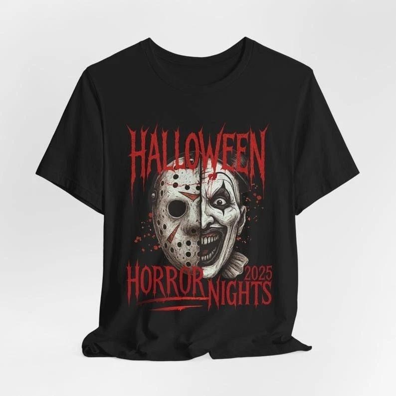 Spooky Horror T-Shir Halloween Scary Movie Fan Creepy Graphic M