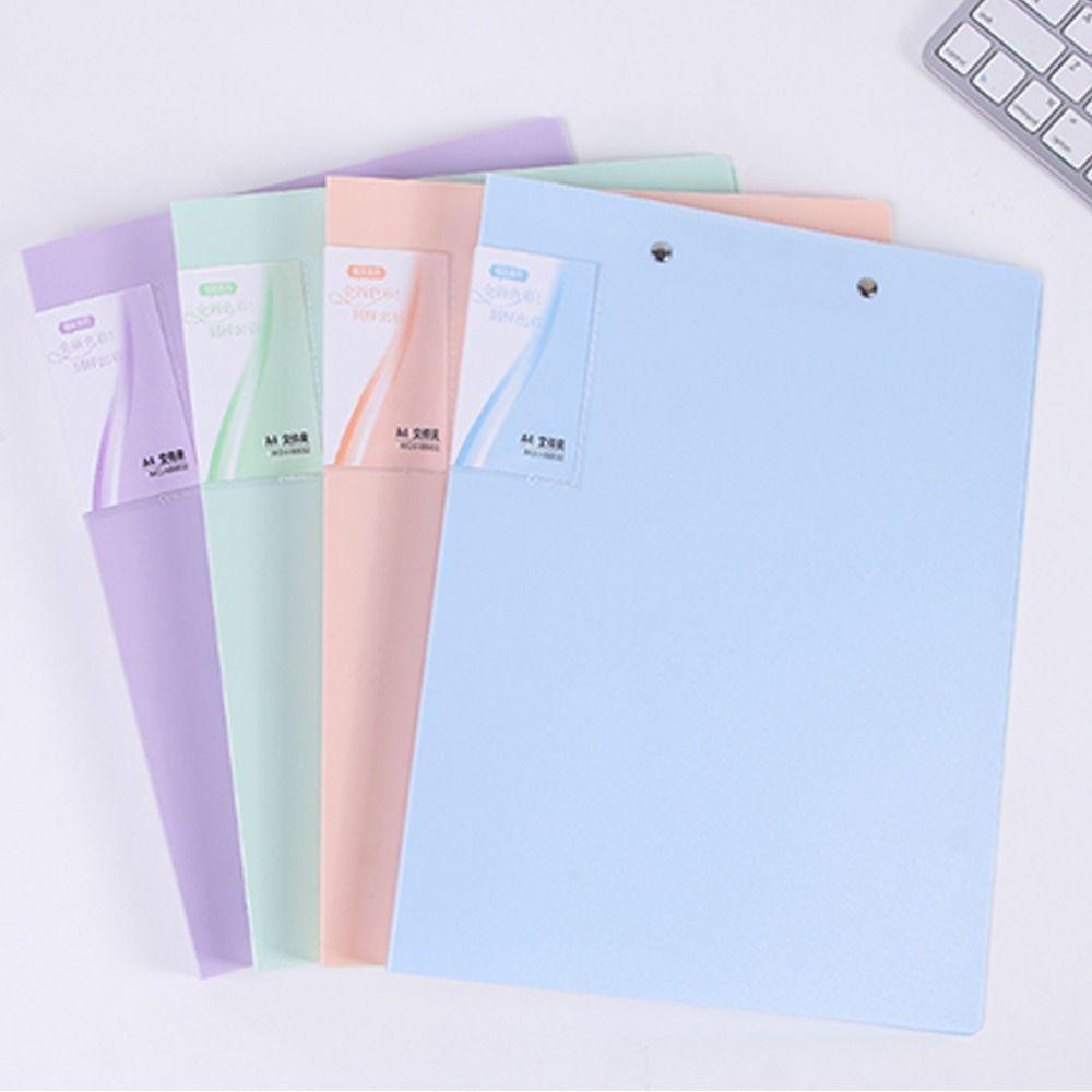 A4 File Folder 100 Pages Document Folder Portable Test Paper Collection Book Stationery Supplies