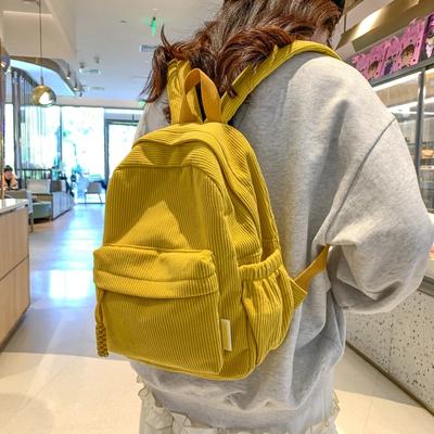 Unisex Nylon Zipper Versatile Lightweight Solid Color University Style Casual Autumn New Multifunctional Backpack