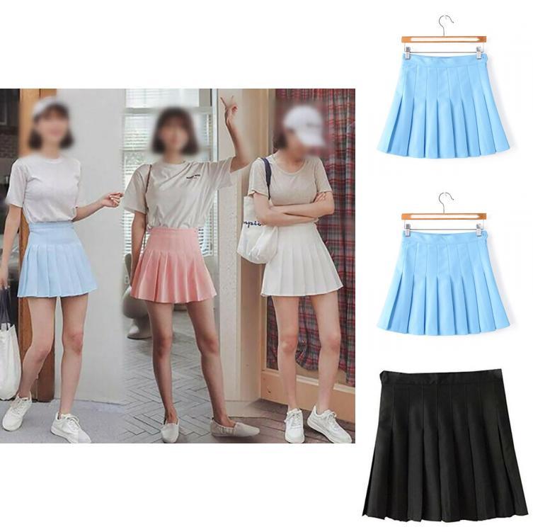 Fashionable Women's Girls High Waist Pleated Tennis Skirt For Casual And Sporty Looks