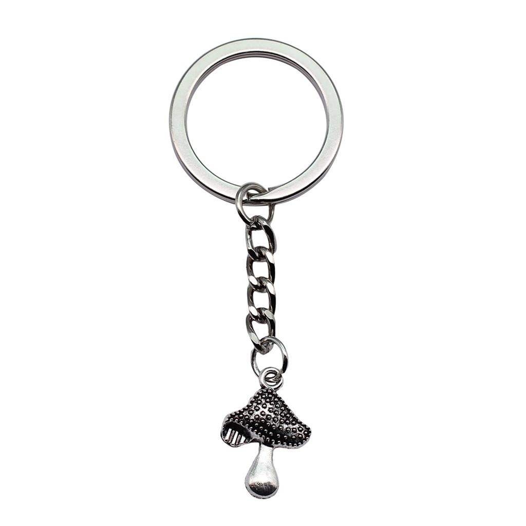 

Pendants Mushroom Charm Branch Keychain Leaf Key Ring 28mm A35-1pcs-20x14mm