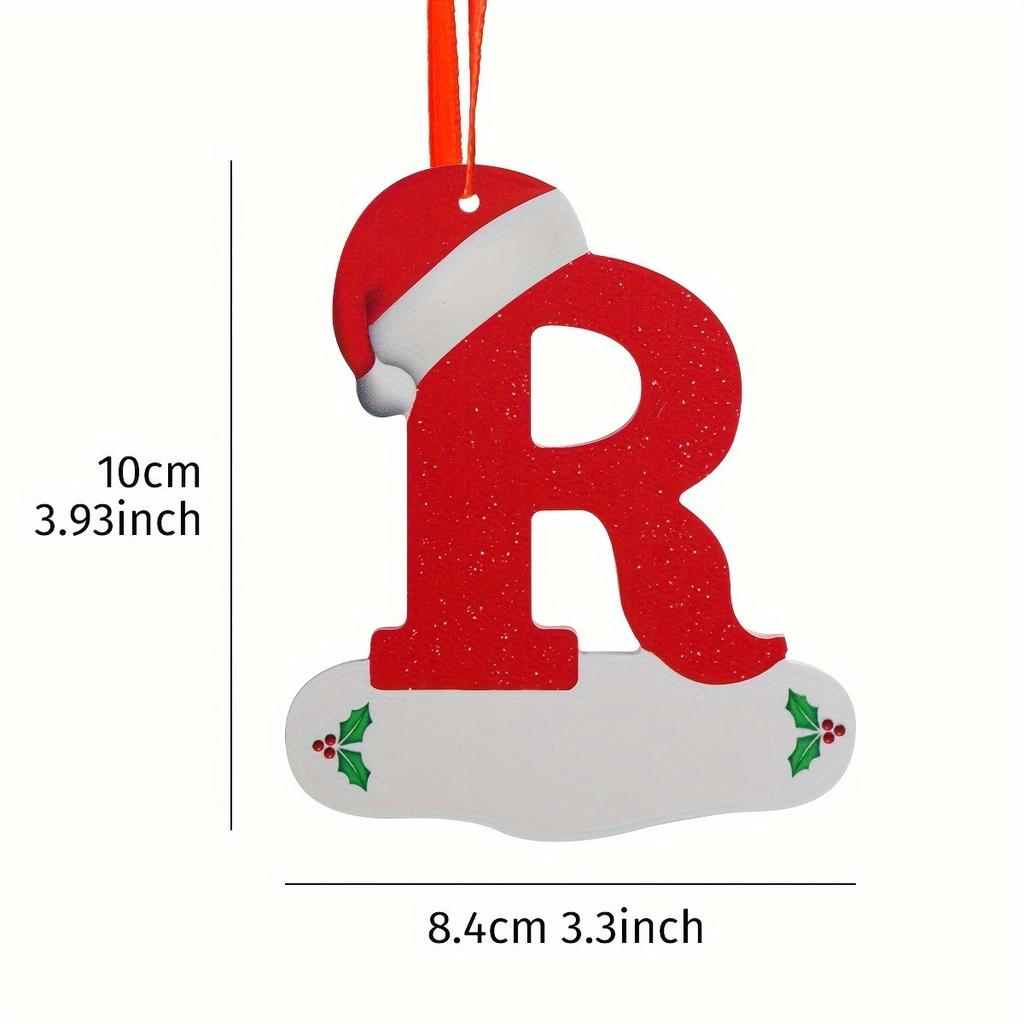 26 English Letters Christmas Decoration Pendant Christmas Tree Ornaments for Home Decor Navidad New Year 2026 Decor Accessories